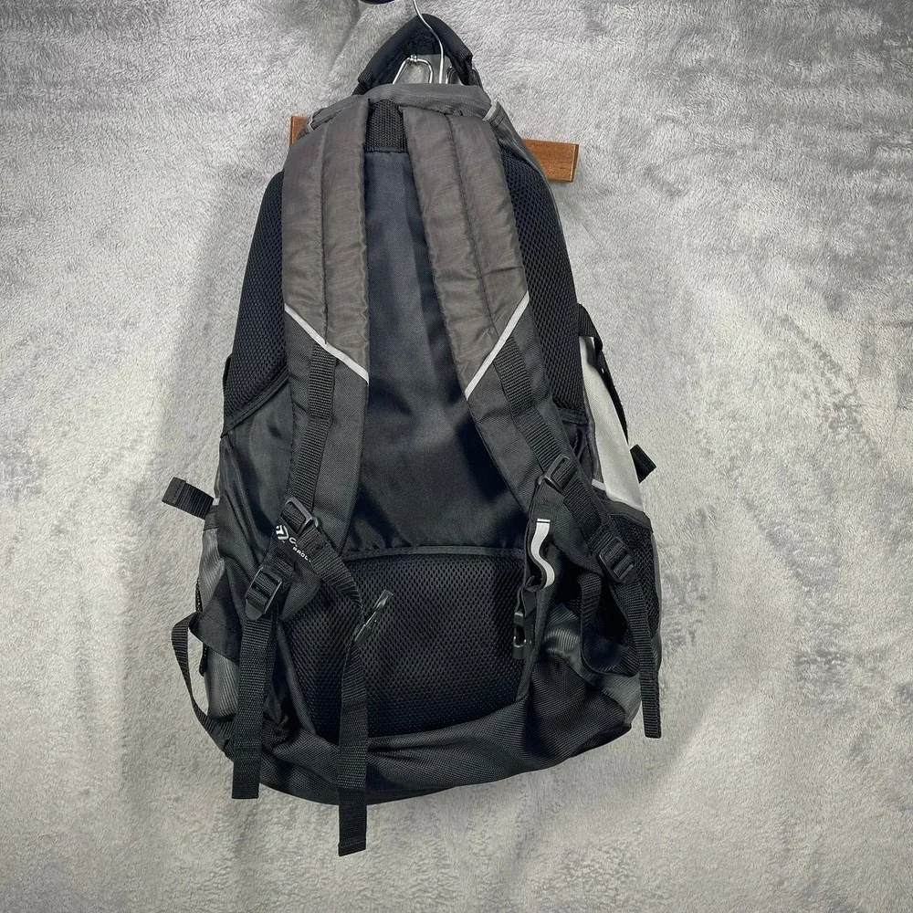 Outdoor Products Backpack Unisex OS Gray Black Hiking School Bungee Multi-Pocket